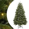 vidaXL Uměl&yacute; v&aacute;nočn&iacute; stromeček 270 cm 300 LED Tepl&aacute; b&iacute;l&aacute; PVC a ocel