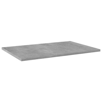 vidaXL Přídavné police 8 ks betonově šedé 60 x 40 x 1,5 cm dřevotříska
