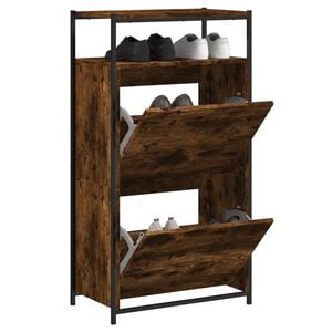 vidaXL Botn&iacute;k kouřov&yacute; dub 60 x 34 x 112 cm kompozitn&iacute; dřevo