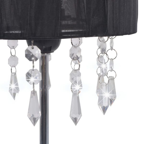 vidaXL Stoln&iacute; lampa čern&aacute; kulat&aacute; E27