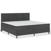 vidaXL Postel boxspring tmavě &scaron;ed&aacute; textil 200 x 200 cm