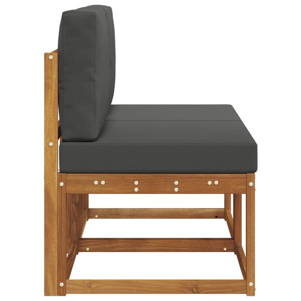 vidaXL 2 Kus Venkovn&iacute; středn&iacute; pohovka Masivn&iacute; ak&aacute;tov&eacute; dřevo