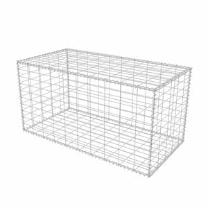 vidaXL Gabionov&yacute; ko&scaron; pozinkovan&aacute; ocel 100 x 50 x 50 cm