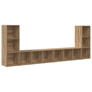 vidaXL Sestava TV skř&iacute;něk 4 pcs Artisanov&yacute; dub 37 x 35 x 107 cm