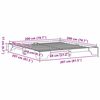 vidaXL R&aacute;m postele Voskově hněd&aacute; 200 x 200 cm Masivn&iacute; borov&eacute; dřevo