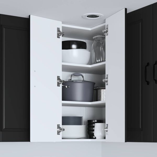 vidaXL Kuchyňsk&aacute; skř&iacute;ň s polic&iacute; Čern&aacute; 57 x 57 x 80 cm kompozitn&iacute; dřevo