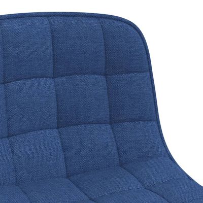 vidaXL Otočné jídelní židle 4 ks modré textil