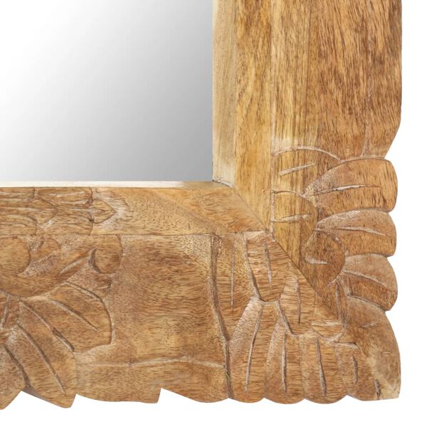 vidaXL Zrcadlo 80 x 50 cm masivní mangovníkové dřevo