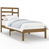 vidaXL R&aacute;m postele medově hněd&yacute; masivn&iacute; dřevo 75x190cm mal&eacute; jednolůžko