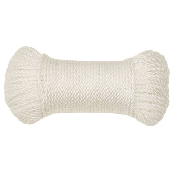 vidaXL Pracovn&iacute; lano b&iacute;l&aacute; 6 mm 25 m polypropylen