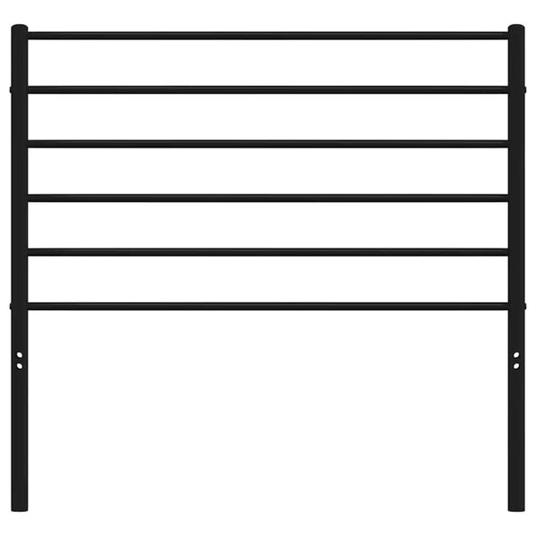 vidaXL Kovov&eacute; čelo postele čern&eacute; 100 cm