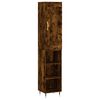 vidaXL Skř&iacute;ň highboard kouřov&yacute; dub 34,5 x 34 x 180 cm kompozitn&iacute; dřevo