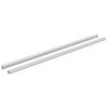 vidaXL Tyč Skř&iacute;ně 2 ks Stř&iacute;brn&aacute; 964 x 15 x 29 mm Hlin&iacute;kov&aacute; slitina