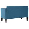vidaXL Loveseat Sofa modr&aacute; 111 cm samet