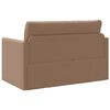 vidaXL Pohovka na span&iacute; 110cm Cappuccino Uměl&aacute; kůže