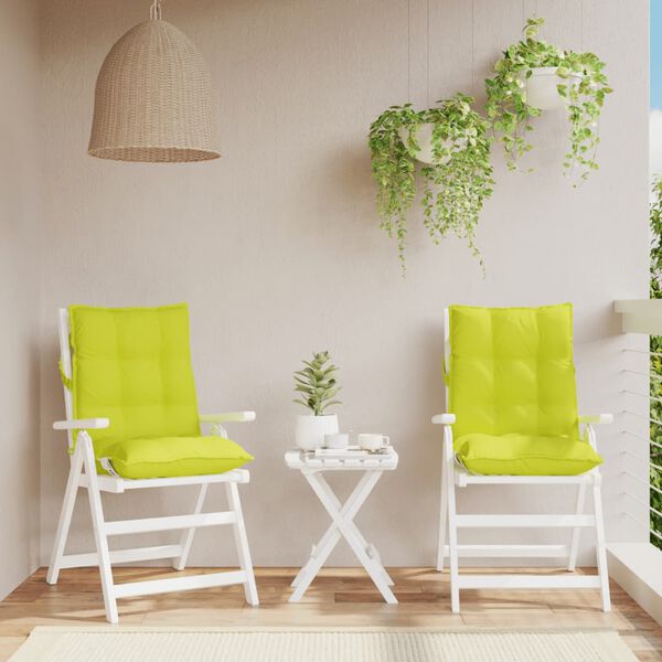 vidaXL Podu&scaron;ky na židli s n&iacute;zk&yacute;m opěradlem 2 ks jasně zelen&eacute; oxford