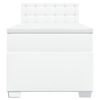 vidaXL Box spring postel s matrací bílá 90x190 cm umělá kůže