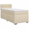 vidaXL Postel boxspring s matrac&iacute; s čelo Kr&eacute;mov&aacute; 90 x 200 cm Textil