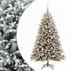 vidaXL Uměl&yacute; v&aacute;nočn&iacute; stromek s baňkami 240 cm 300 LED Tepl&aacute; b&iacute;l&aacute;