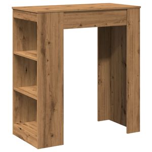 vidaXL Barov&yacute; stůl s reg&aacute;ly dub artisan 95 x 47 x 103,5 cm kompozit