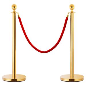 vidaXL 3d&iacute;ln&aacute; sada VIP vymezovac&iacute;ch sloupků nerezov&aacute; ocel zlat&aacute;