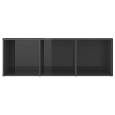 vidaXL TV skříňky 4 ks šedé s vysokým leskem 107x35x37 cm dřevotříska
