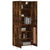 vidaXL Skř&iacute;ň highboard kouřov&yacute; dub 69,5 x 34 x 180 cm kompozitn&iacute; dřevo