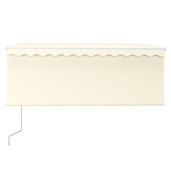 vidaXL Automatick&aacute; mark&yacute;za roleta LED a senzor větru 3x2,5 m kr&eacute;mov&aacute;