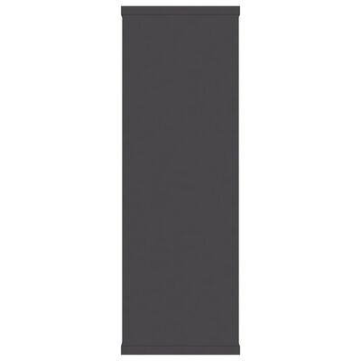 vidaXL Nástěnné police šedé 104 x 20 x 58,5 cm dřevotříska