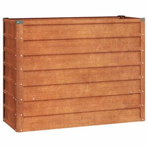 vidaXL Zahradn&iacute; vyv&yacute;&scaron;en&yacute; z&aacute;hon rezav&yacute; 100 x 40 x 77 cm cortenov&aacute; ocel
