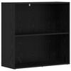 vidaXL Knihovna 80 x 30 x 76,5 cm Kompozitn&iacute; dřevo Čern&yacute; dub