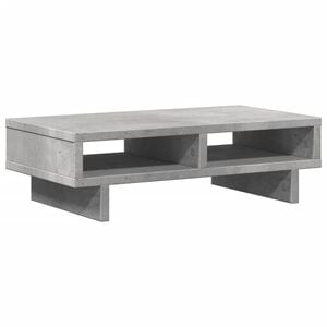 vidaXL Stojan na monitor betonově &scaron;ed&yacute; 50x27x15 cm kompozitn&iacute; dřevo
