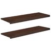 vidaXL Parapety 2 ks Tmavě hněd&aacute; 120 x 40 x 2 cm Masivn&iacute; bukov&eacute; dřevo