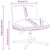 vidaXL Otočn&aacute; kancel&aacute;řsk&aacute; židle kr&eacute;mov&aacute; textil