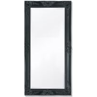 vidaXL Nástěnné zrcadlo barokní styl 100 x 50 cm černé