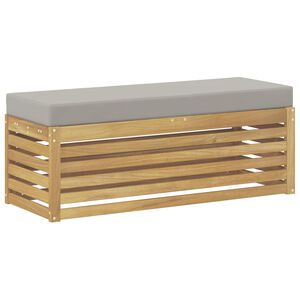 vidaXL Outdoorov&yacute; stoličkov&yacute; benč s pol&scaron;t&aacute;řem B&iacute;l&aacute; 115 x 43 x 45 cm