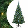 vidaXL Uměl&yacute; v&aacute;nočn&iacute; stromeček Zelen&aacute; 180 cm PVC, ocel a plast
