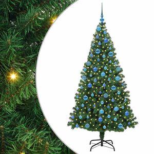 vidaXL Uměl&yacute; v&aacute;nočn&iacute; stromeček Zelen&aacute; 180 cm PVC, ocel a plast