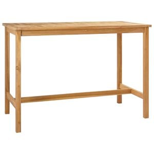 vidaXL Barov&yacute; stůl Př&iacute;rodn&iacute; 150 x 75 x 105 cm Pevn&eacute; teakov&eacute; dřevo