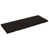 vidaXL N&aacute;stěnn&aacute; police tmavě hněd&aacute; 160x60x(2-6)cm o&scaron;etřen&yacute; masivn&iacute; dub