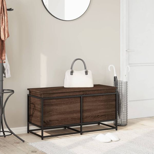 vidaXL &Uacute;ložn&yacute; box s v&iacute;kem hněd&yacute; dub 100x40x51,5 cm kompozitn&iacute; dřevo