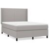 vidaXL Box spring postel s matrac&iacute; světle &scaron;ed&aacute; 140 x 200 cm textil
