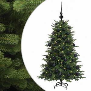 vidaXL Uměl&yacute; v&aacute;nočn&iacute; stromek s v&aacute;nočn&iacute;mi koulemi 120 cm 150 LED