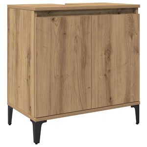 vidaXL Skř&iacute;ňka pod umyvadlo dub artisan 58x33x60 cm kompozitn&iacute; dřevo
