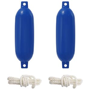 vidaXL Přilby na lodě 2 ks &Oslash; 16 x 58 cm Modr&aacute; PVC