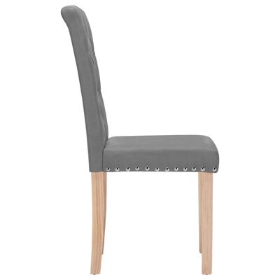 vidaXL Jídelní židle 4 ks světle šedé textil