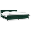 vidaXL Box spring postel s matrac&iacute; tmavě zelen&aacute; 180x220 cm samet