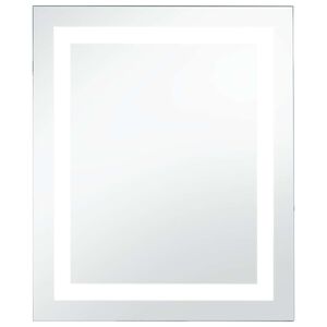 vidaXL Koupelnov&eacute; zrcadlo s LED světly a dotykov&yacute;m senzorem 60 x 80 cm