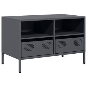 vidaXL TV skř&iacute;ňka antracitov&aacute; 68x39x43,5 cm ocel v&aacute;lcovan&aacute; za studena