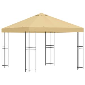 vidaXL Alt&aacute;n 3 x 3 m Kr&eacute;mov&aacute; Polyester a ocel 190 gsm